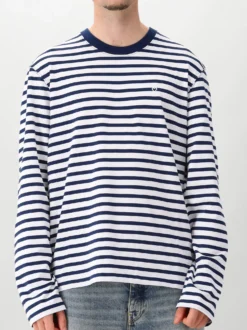 AMI Paris Longesleeve T-Shirt Blauw Mariniere LS