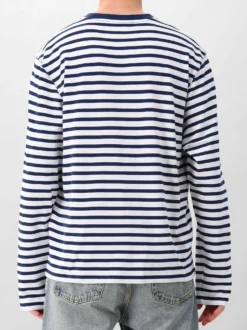 AMI Paris Longesleeve T-Shirt Blauw Mariniere LS