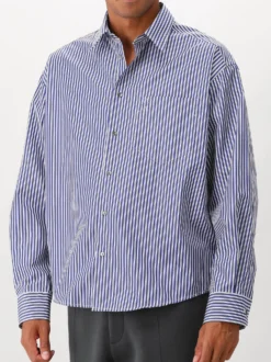 AMI Paris Overhemd Blauw ADC-Chemise Boxy