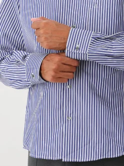 AMI Paris Overhemd Blauw ADC-Chemise Boxy