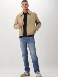 AMI Paris Overshirt Beige ADC Zipped Jacket