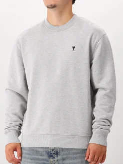AMI Paris Sweater Grijs ADC Molleton