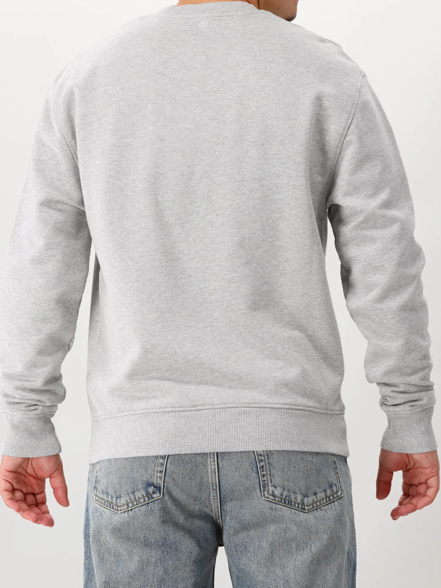 AMI Paris Sweater Grijs ADC Molleton