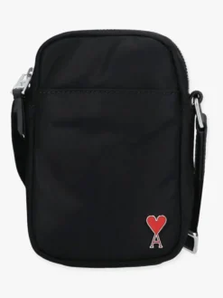 AMI Paris Tas Zwart Phone Pouch