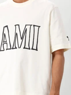 AMI Paris T-shirt Beige