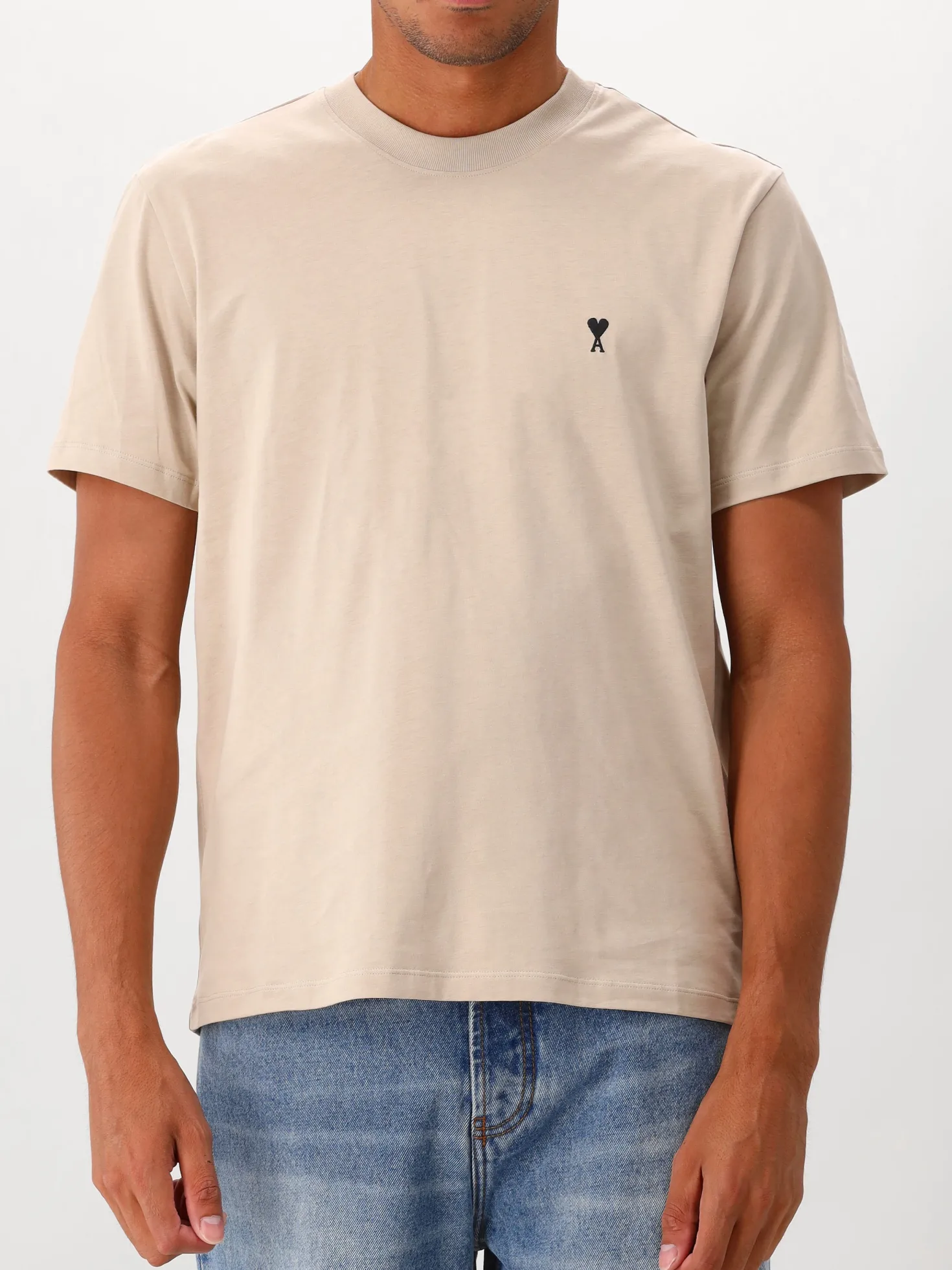 AMI Paris T-shirt Beige ADC Jersey