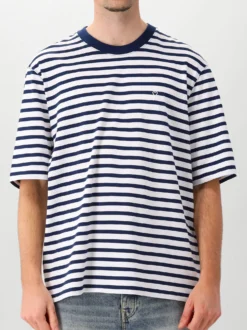 AMI Paris T-Shirt Blauw Mariniere