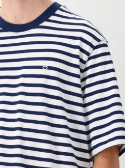 AMI Paris T-Shirt Blauw Mariniere