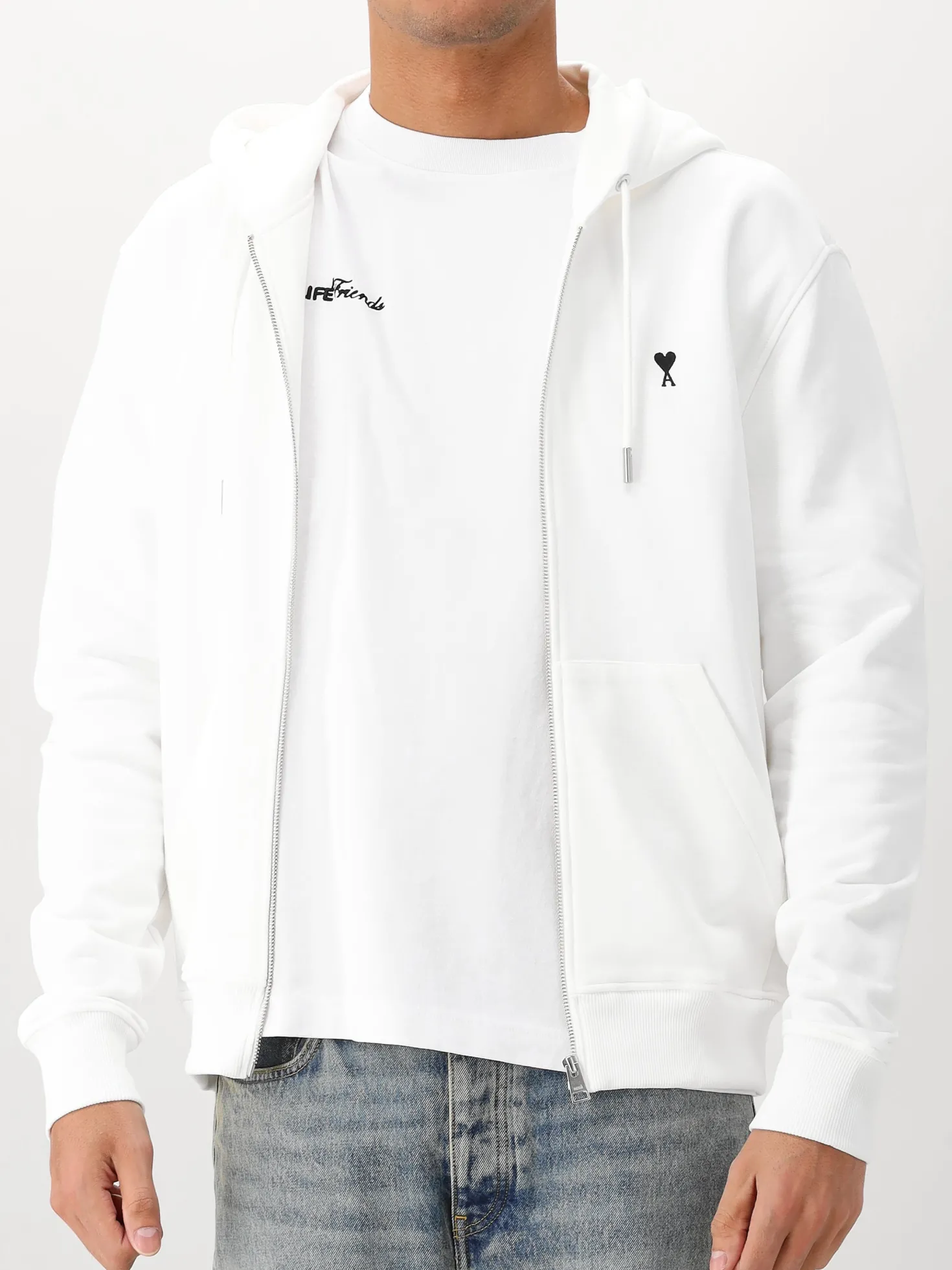 AMI Paris Vest Wit