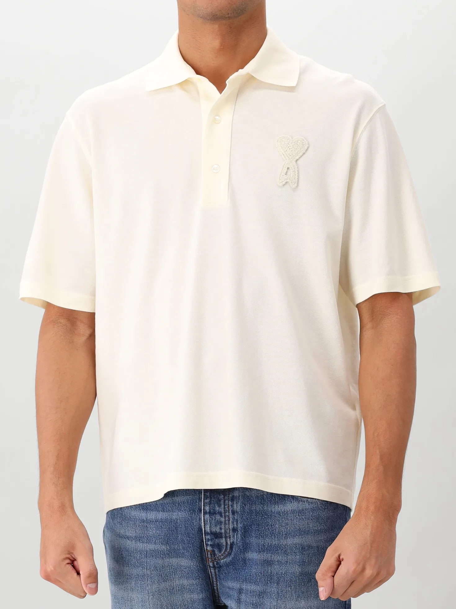 Ami Polo Beige ADC Patch SS