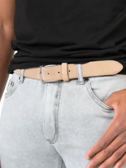 Anderson's Riem Beige Leather Suede