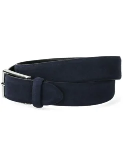 Anderson's Riem Blauw Leather Suede