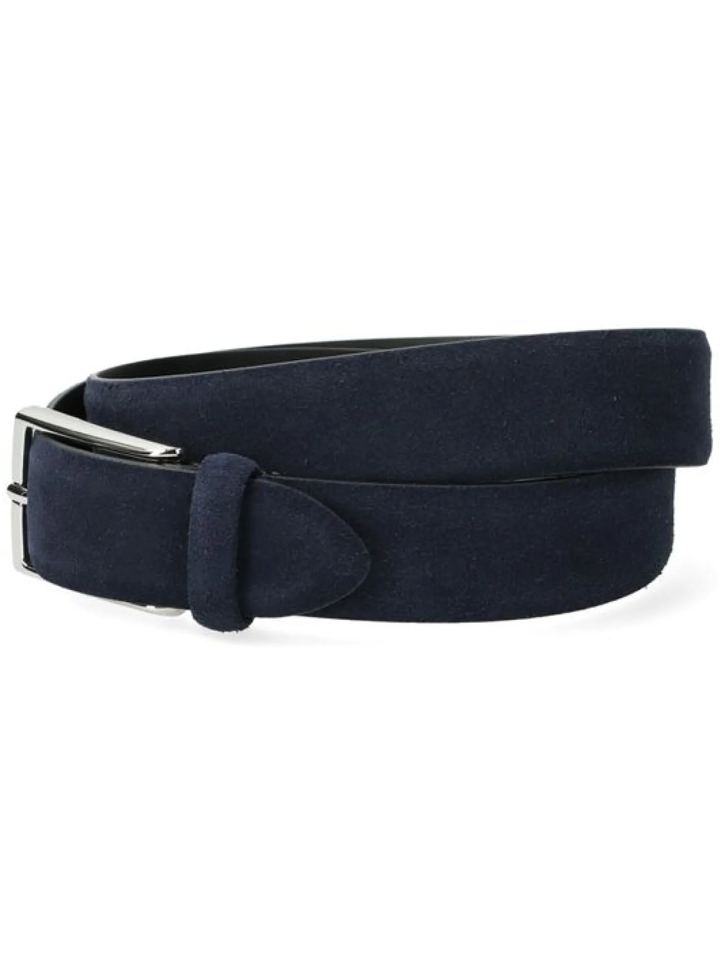 Anderson's Riem Blauw Leather Suede