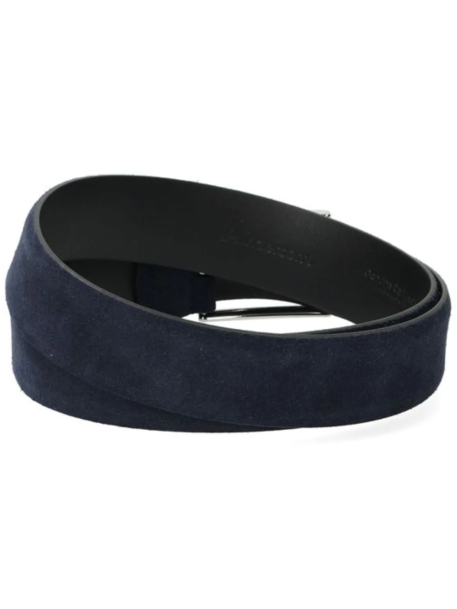 Anderson's Riem Blauw Leather Suede
