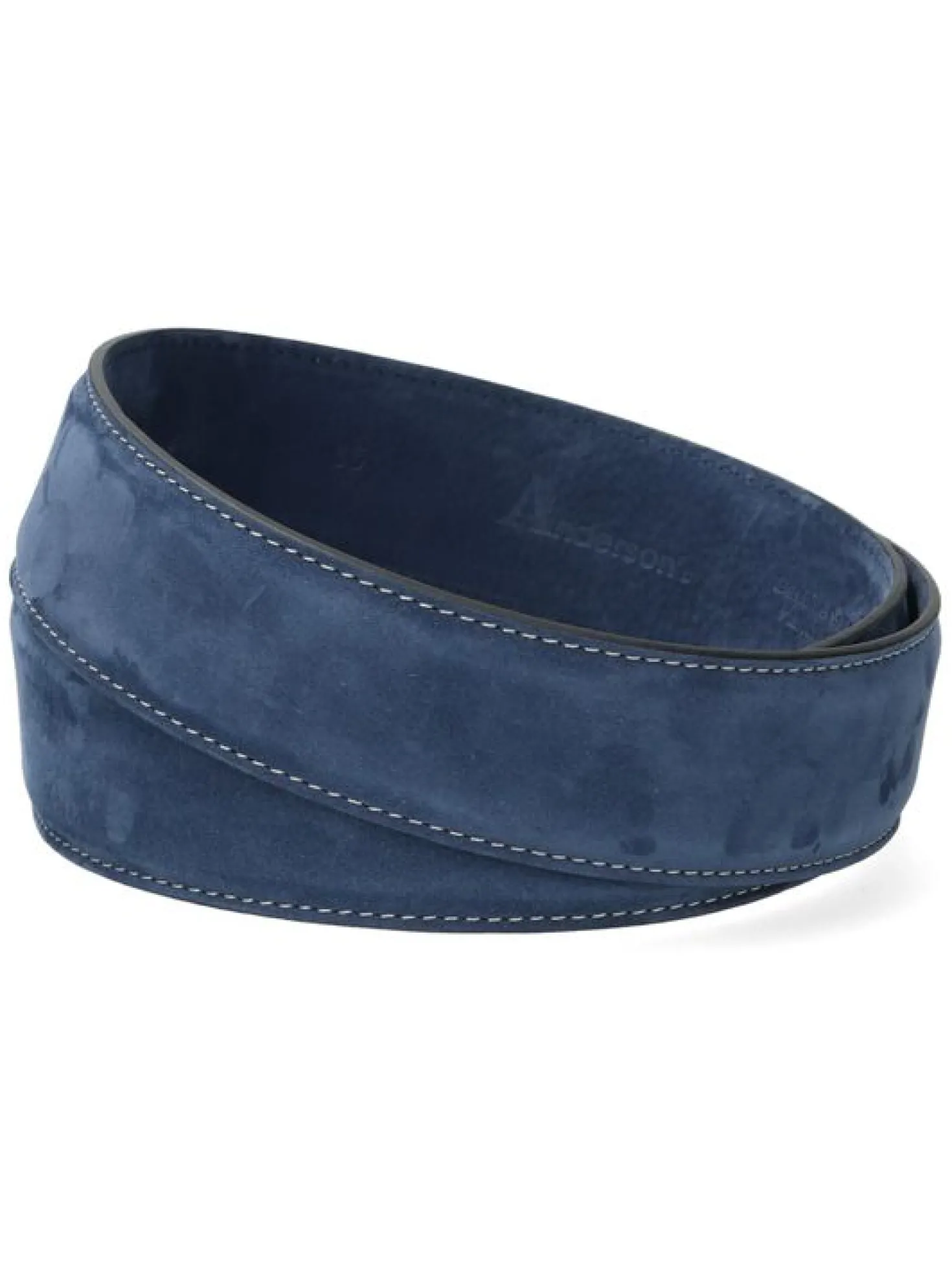 Anderson's Riem Blauw Suede