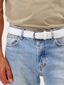 Anderson's Riem Wit Tressed
