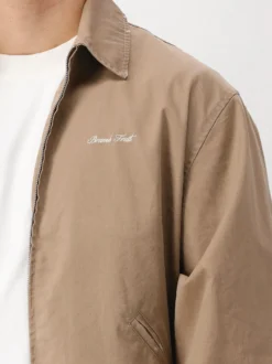 Bram's Fruit Overshirt Bruin Script Logo Distressed