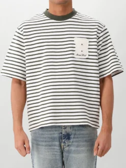 Bram's Fruit T-Shirt Groen Varsity Striped