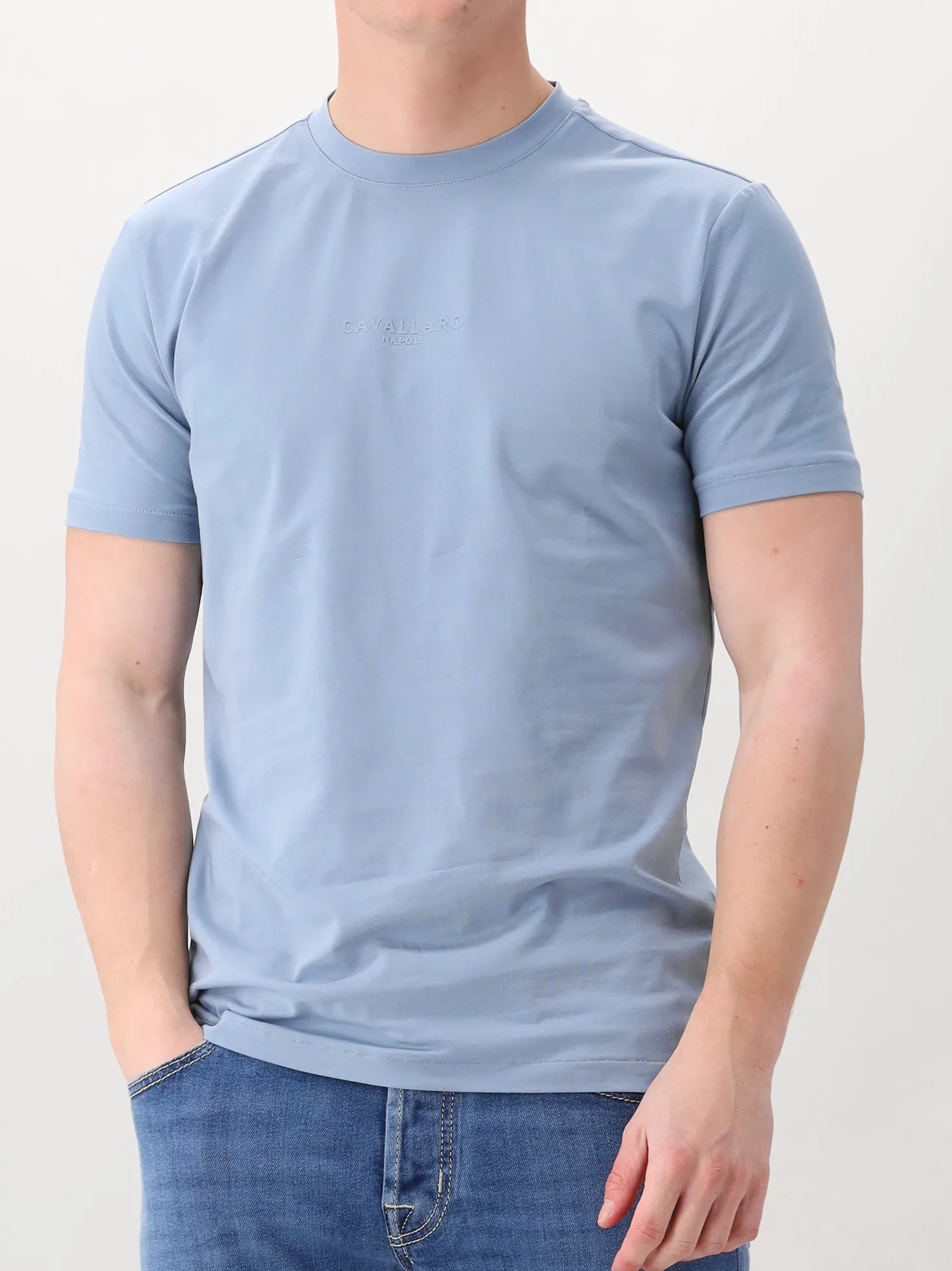 Cavallaro T-shirt Blauw Bari