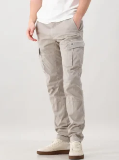 CP Company Broek Grijs Stretch Sateen Ergonomic Cargo Pants