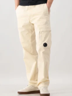 CP Company Cargo Broek Beige Stretch Sateen Regular