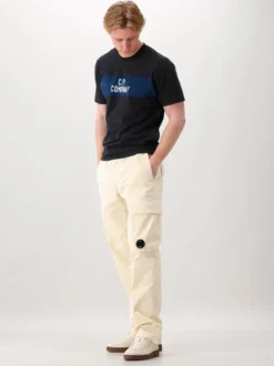 CP Company Cargo Broek Beige Stretch Sateen Regular