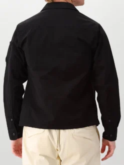 CP Company Overshirt Zwart Zipped Lens