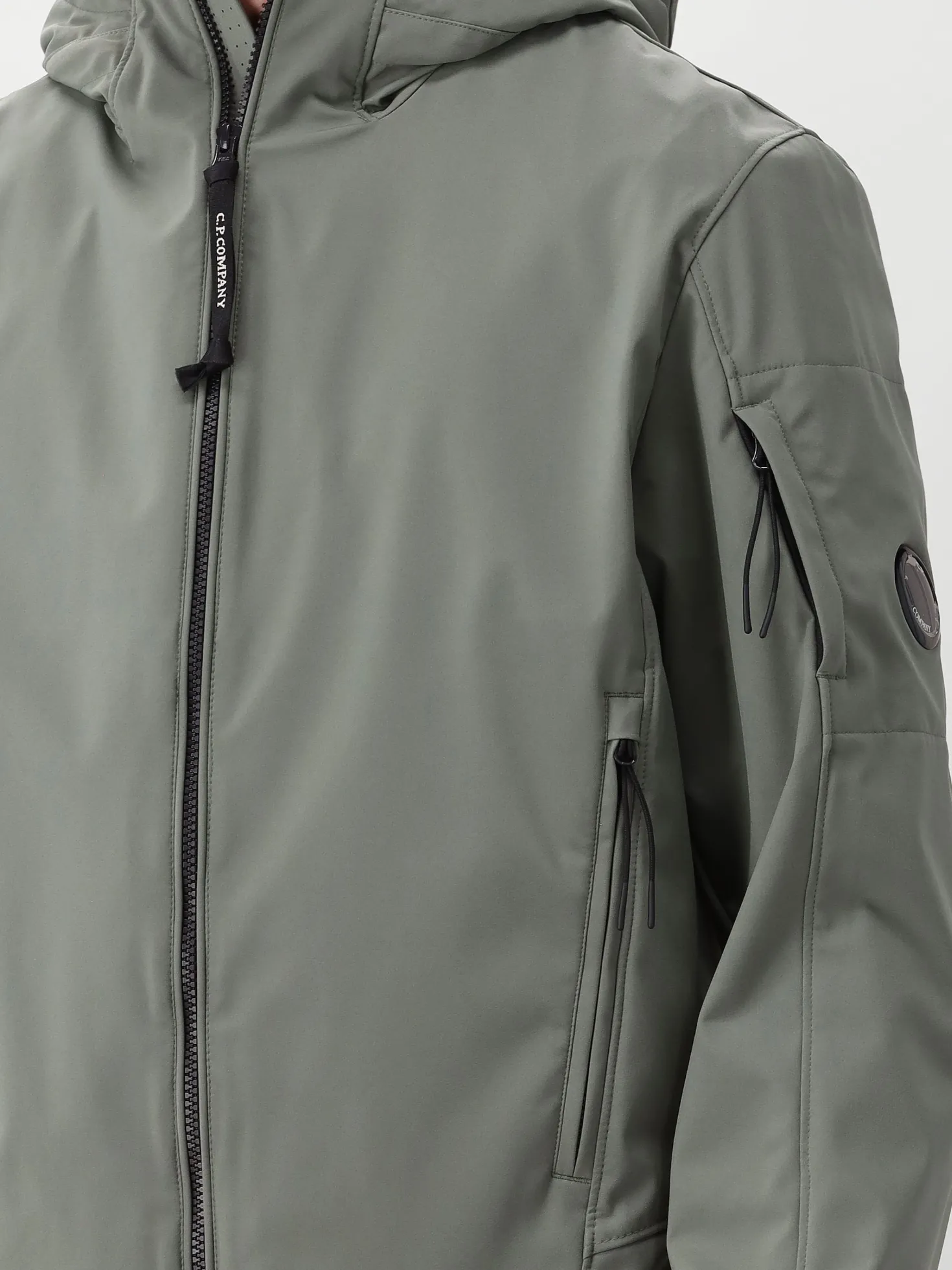 CP Company Shoftshell Jas Groen Hooded Lens
