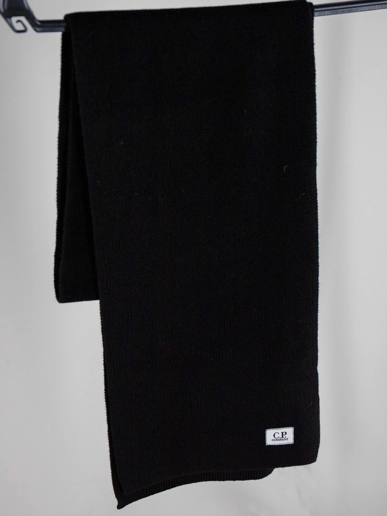 C.P. Company Sjaal Zwart Extrafine Merino Wool
