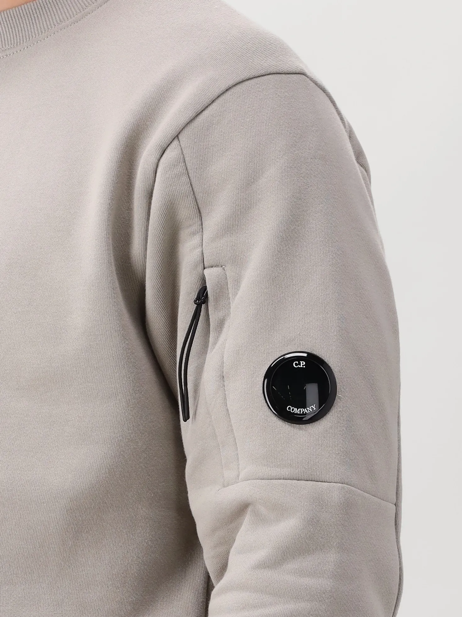 CP Company Sweater Grijs Crewneck Lens