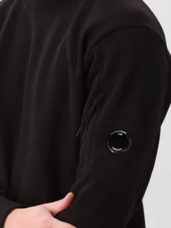 CP Company Sweater Zwart Crewneck Lens