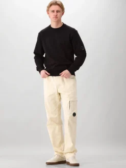 CP Company Sweater Zwart Crewneck Lens