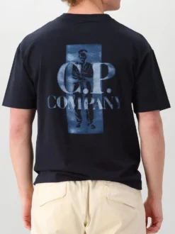 CP Company T-Shirt Blauw Comfort Logo