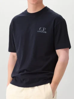 CP Company T-Shirt Blauw Comfort Logo