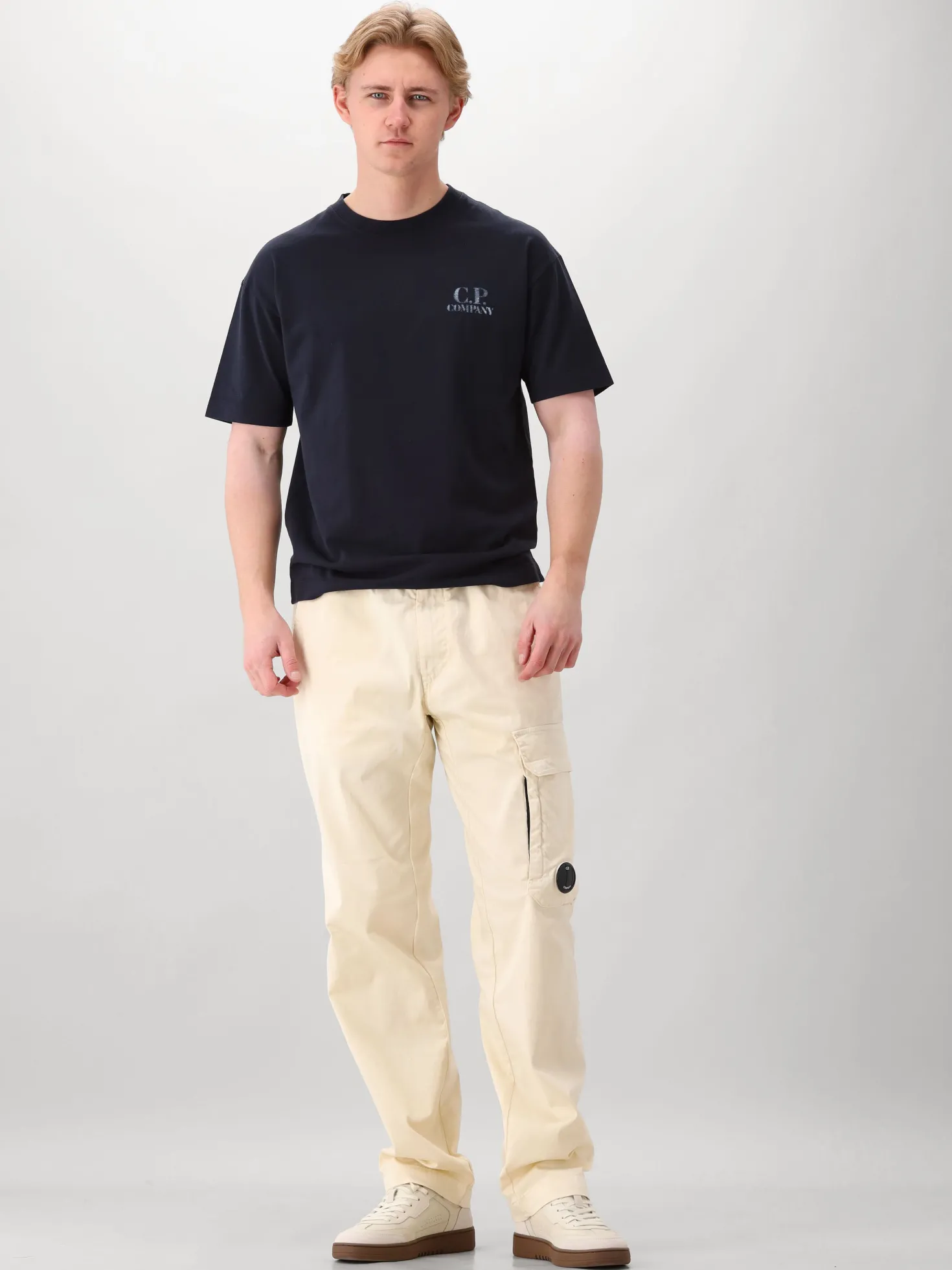 CP Company T-Shirt Blauw Comfort Logo