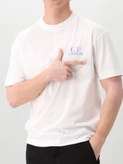 CP Company T-Shirt Wit Comfort Logo