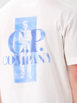 CP Company T-Shirt Wit Comfort Logo