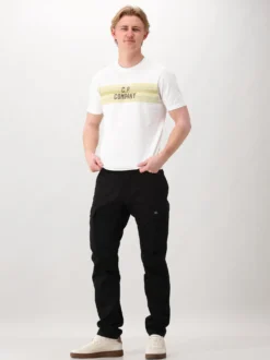 CP Company T-Shirt Wit Striped