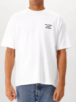 Drôle de Monsieur T-shirt Wit Slogan