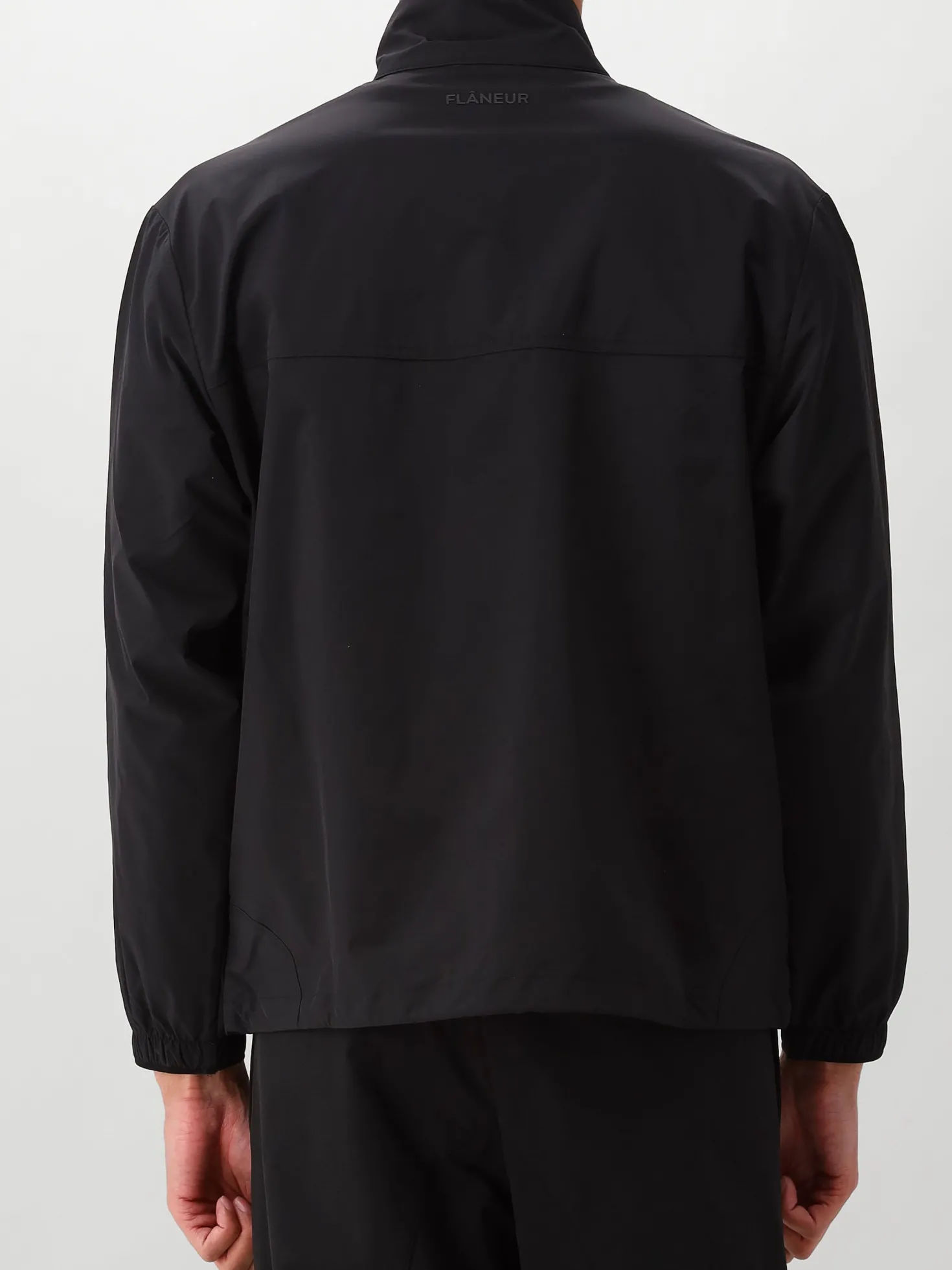Flâneur Jas Zwart Badge Track Jacket
