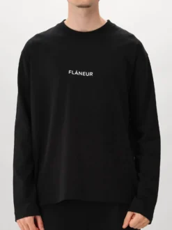 Flâneur Longsleeve Zwart Box Logo