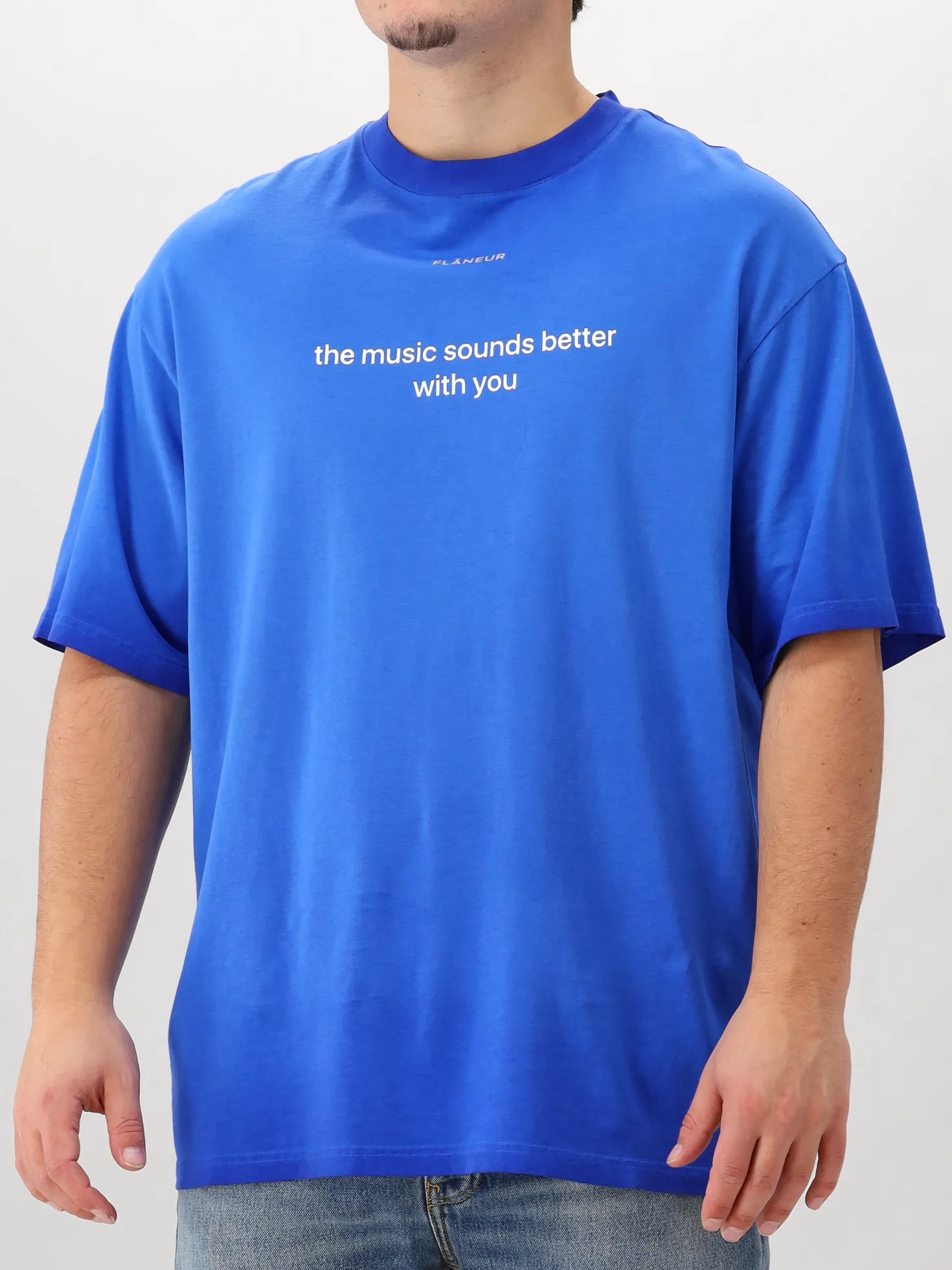 Flâneur T-shirt Blauw With You