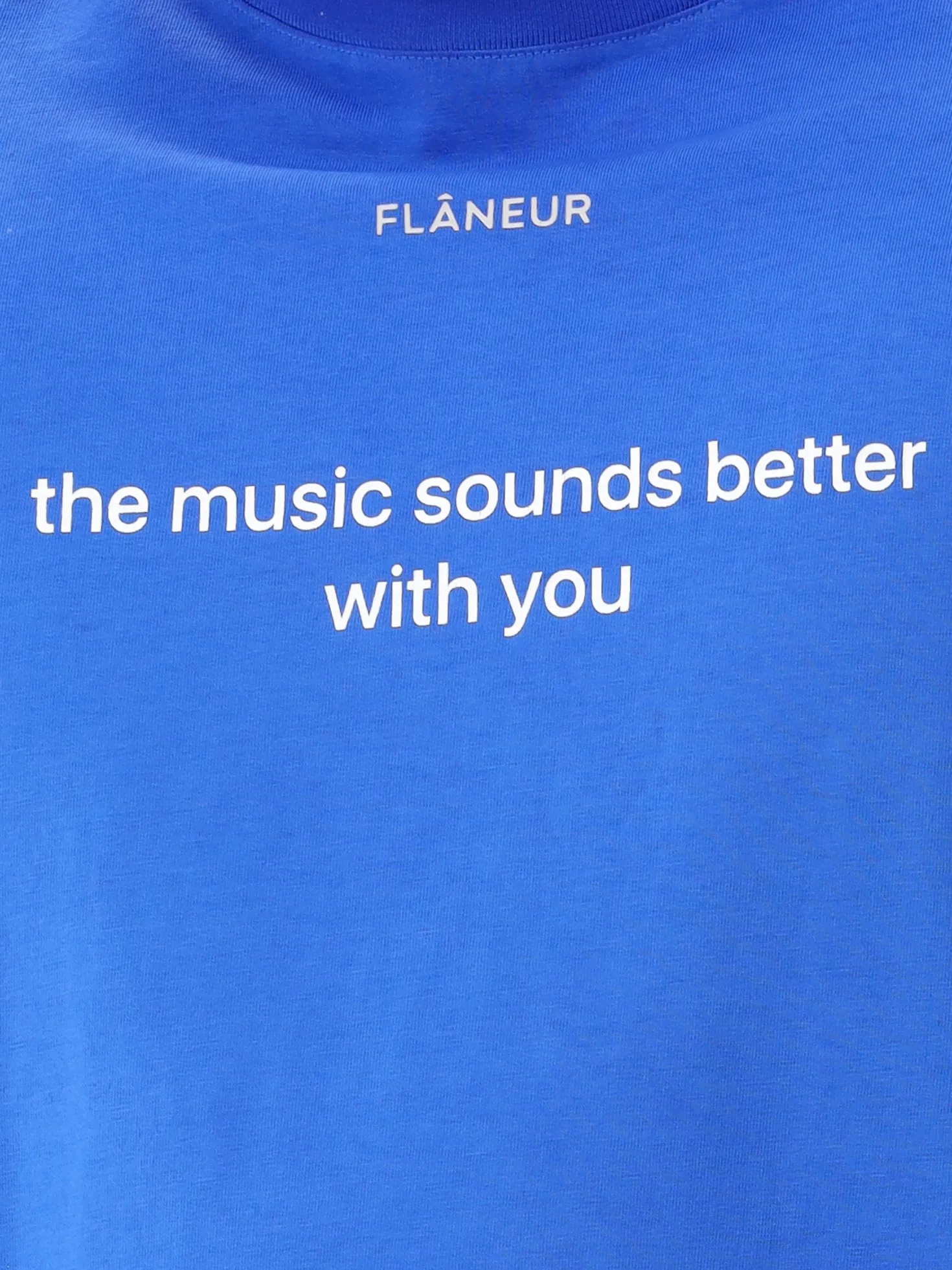 Flâneur T-shirt Blauw With You