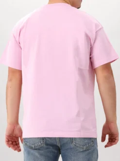 Flâneur T-shirt Roze Printed Logo
