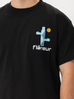 Flâneur T-shirt Zwart Festival Map