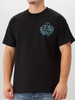 Flâneur T-shirt Zwart Happy Flower