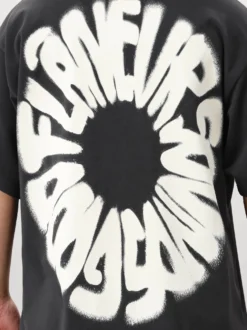 Flâneur T-shirt Zwart Sounds Good Washed