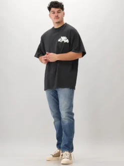 Flâneur T-shirt Zwart Sounds Good Washed