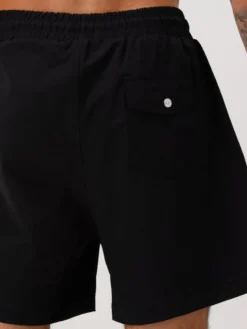 Flâneur Zwembroek Zwart Essential Logo