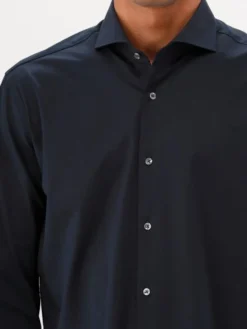 Genti Overhemd Donkerblauw RAF Fashion Fit